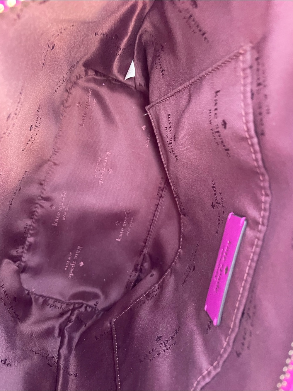 kate spade Hot Pink Pebbled Leather Crossbody/Shoulder Bag - Picture 6 of 8